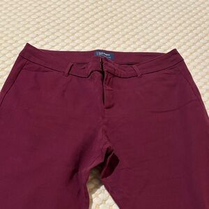 Old Navy Deep Red Maroon Pixie Pants stretchy